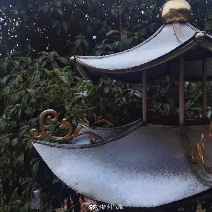 福建下雪地图又扩大了，福州、南平、宁德、三明、莆田加入