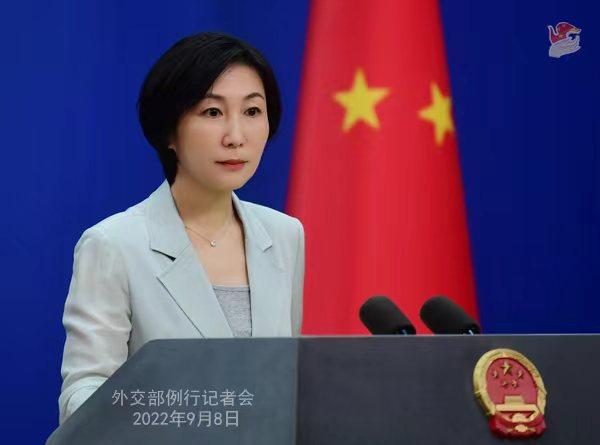 外交部发言人毛宁。薛伟 摄