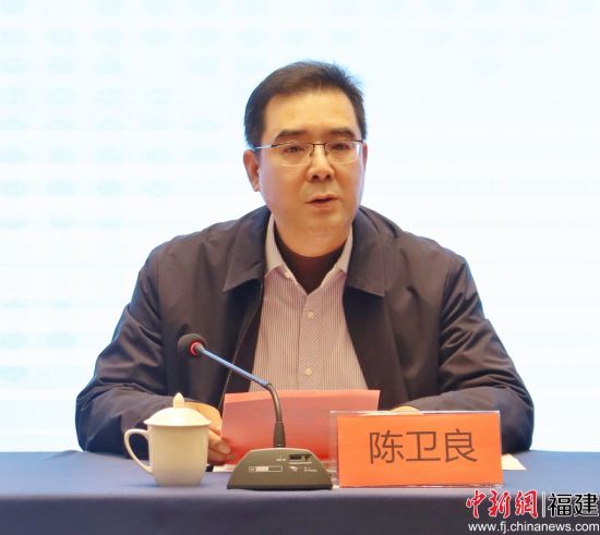 宁德市侨联主席陈卫良讲话。吴允杰 摄