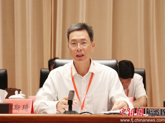 宁德市政协主席兰斯琦致辞。林榕生 摄
