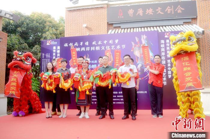 图为首届海峡两岸同根文化艺术节——两岸布袋木偶艺术节开幕。　李思源　摄