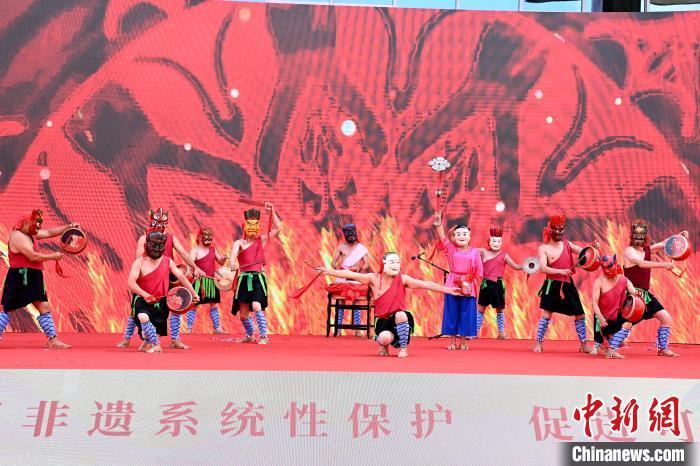 福建非遗宣传展示主会场活动现场。　张金川　摄