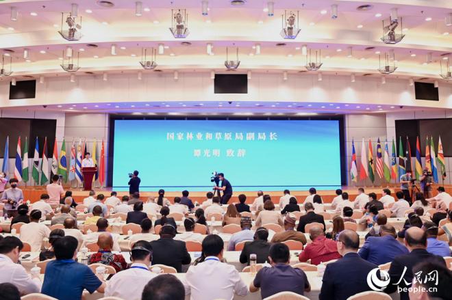第十八届国际菌草产业发展研讨会现场。人民网记者 陈蓝燕摄