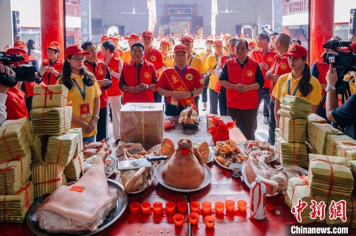 图为祭祀大典。中新网记者李南轩摄