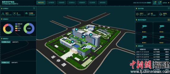 图为福建省妇产医院BIM智慧综合管理平台。福建建工集团 供图
