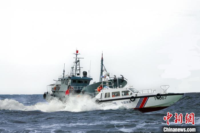 海上专项训练现场。漳州海警局供图