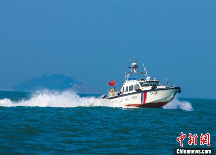 海上专项训练现场。漳州海警局供图