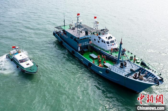 海上专项训练现场。漳州海警局供图