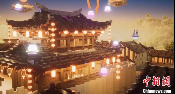 和平古镇运用现代科技打造“元·和平”数字体验馆。图为数字体验场景。和平镇政府 供图