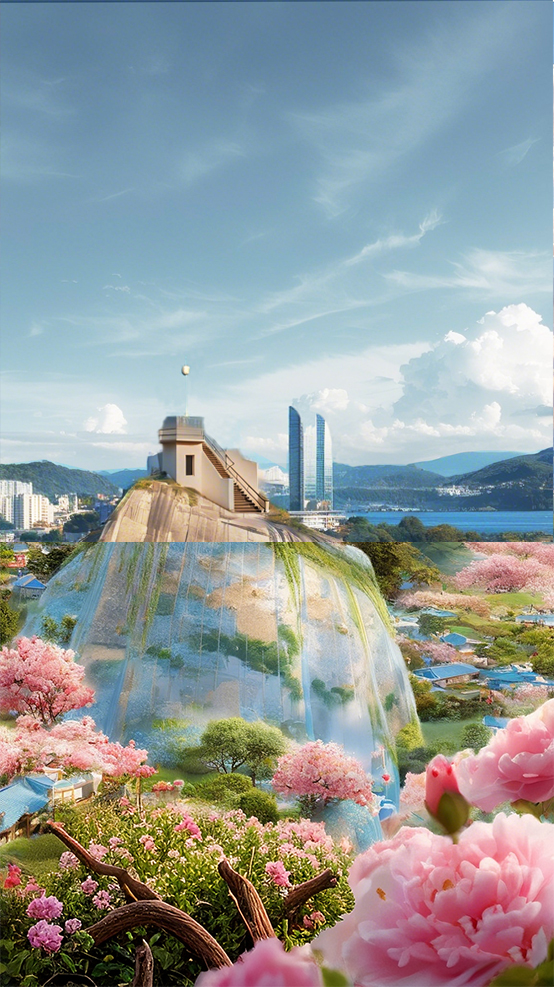 AI生图·厦门日光岩（拼版图片）