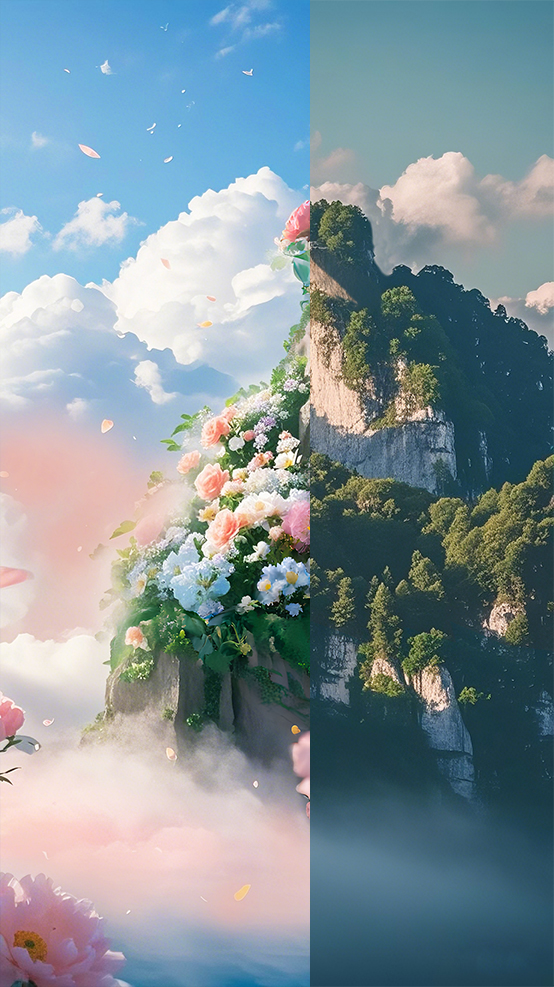AI生图·三明猫儿山（拼版图片）