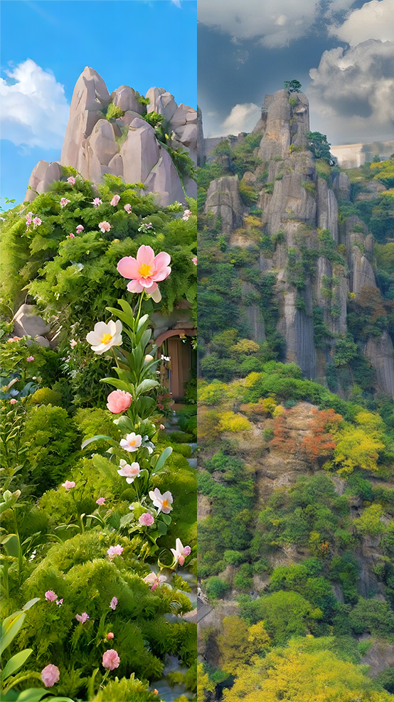 AI生图·宁德太姥山（拼版图片）