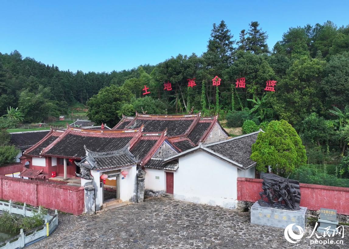 “永定暴动”策源地——金谷寺。人民网记者 兰志飞摄